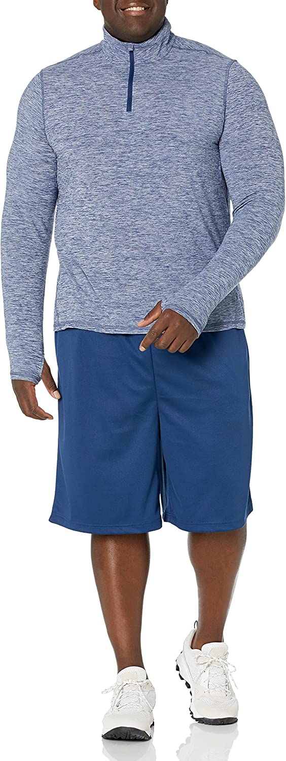 Essentials Men's Tech Stretch Quarter-Zip Shirt - Image 3